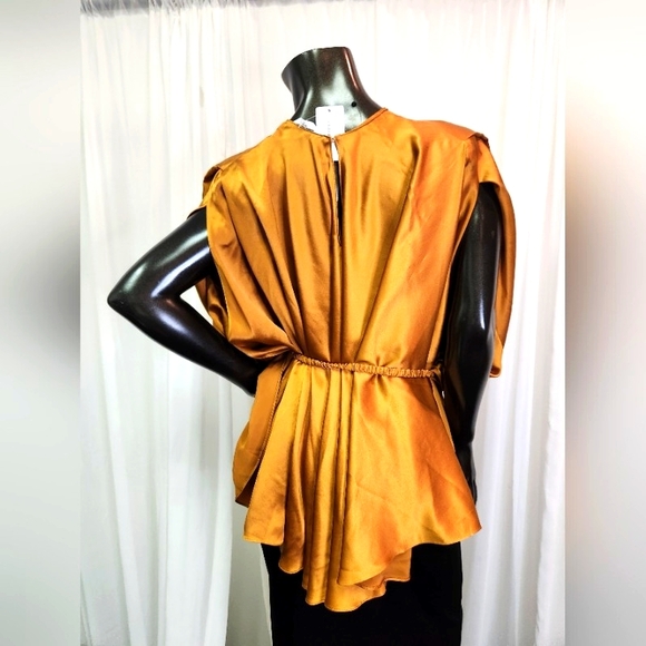 Amanda Uprichard Tops - ✨️Amanda Uprichard Antique Bronze Blouse 100% Silk Mannequin Worn Only✨️